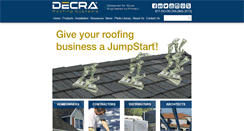 Desktop Screenshot of decra.com